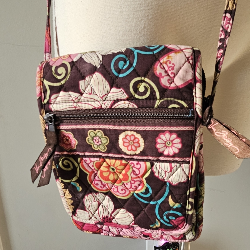 Vera Bradley Mod Floral Pink Mini Hipster Crossbody Bag